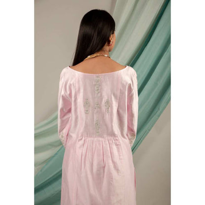 Priya Chaudhary Light Pink Kurtas (Set of 2)