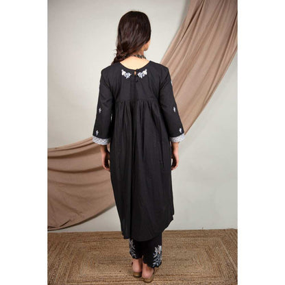 Priya Chaudhary Black Kurtas (Set of 3)