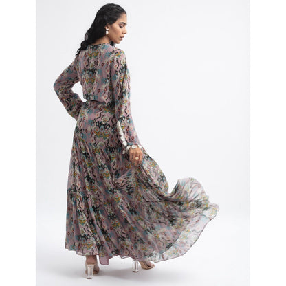 PS Pret by Payal Singhal Pink Ikat Love Boho Maxi Dress