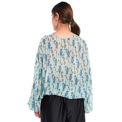 PS Pret by Payal Singhal Crepe White Printed Tunic