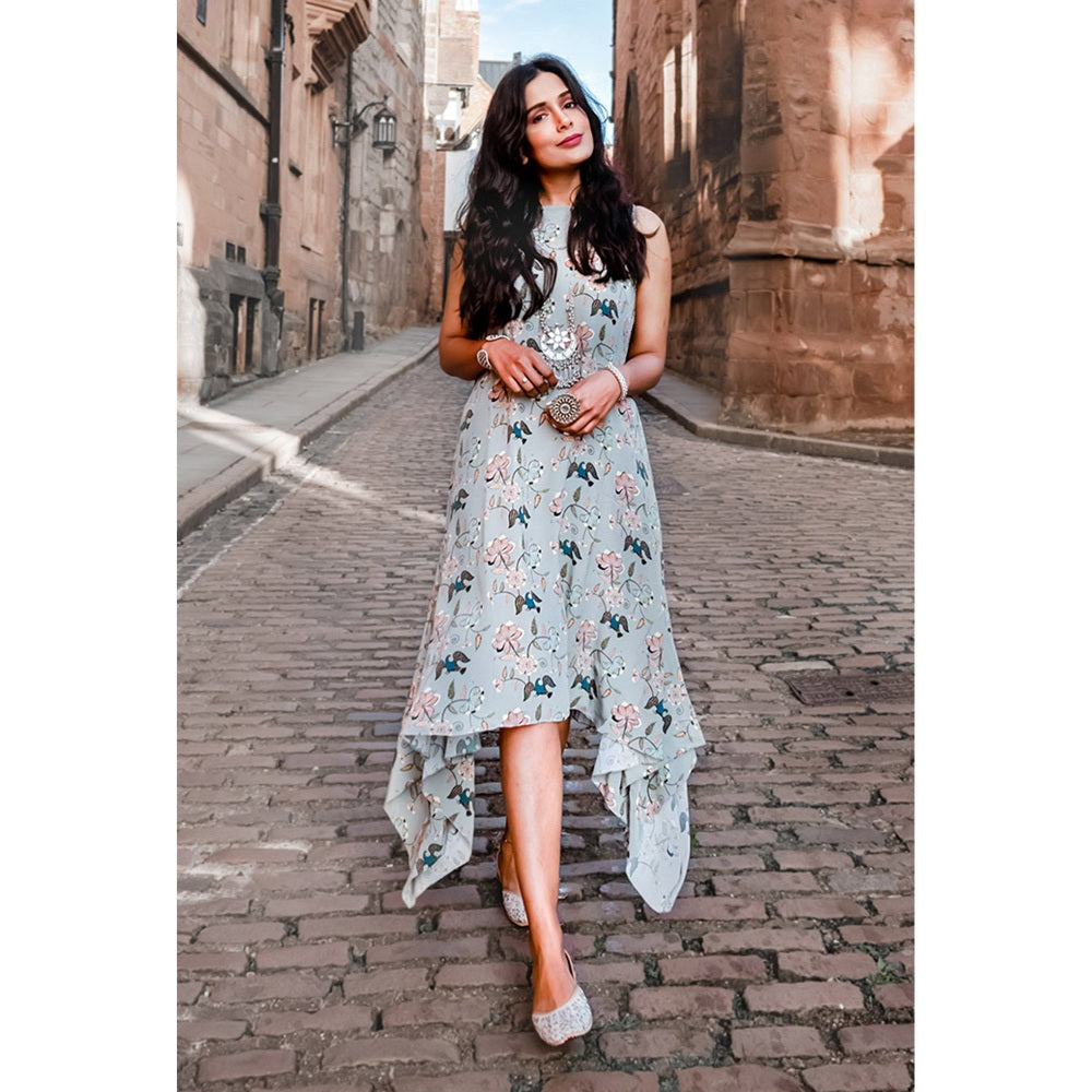 PS Pret by Payal Singhal Mint Printed Crepe Tunic