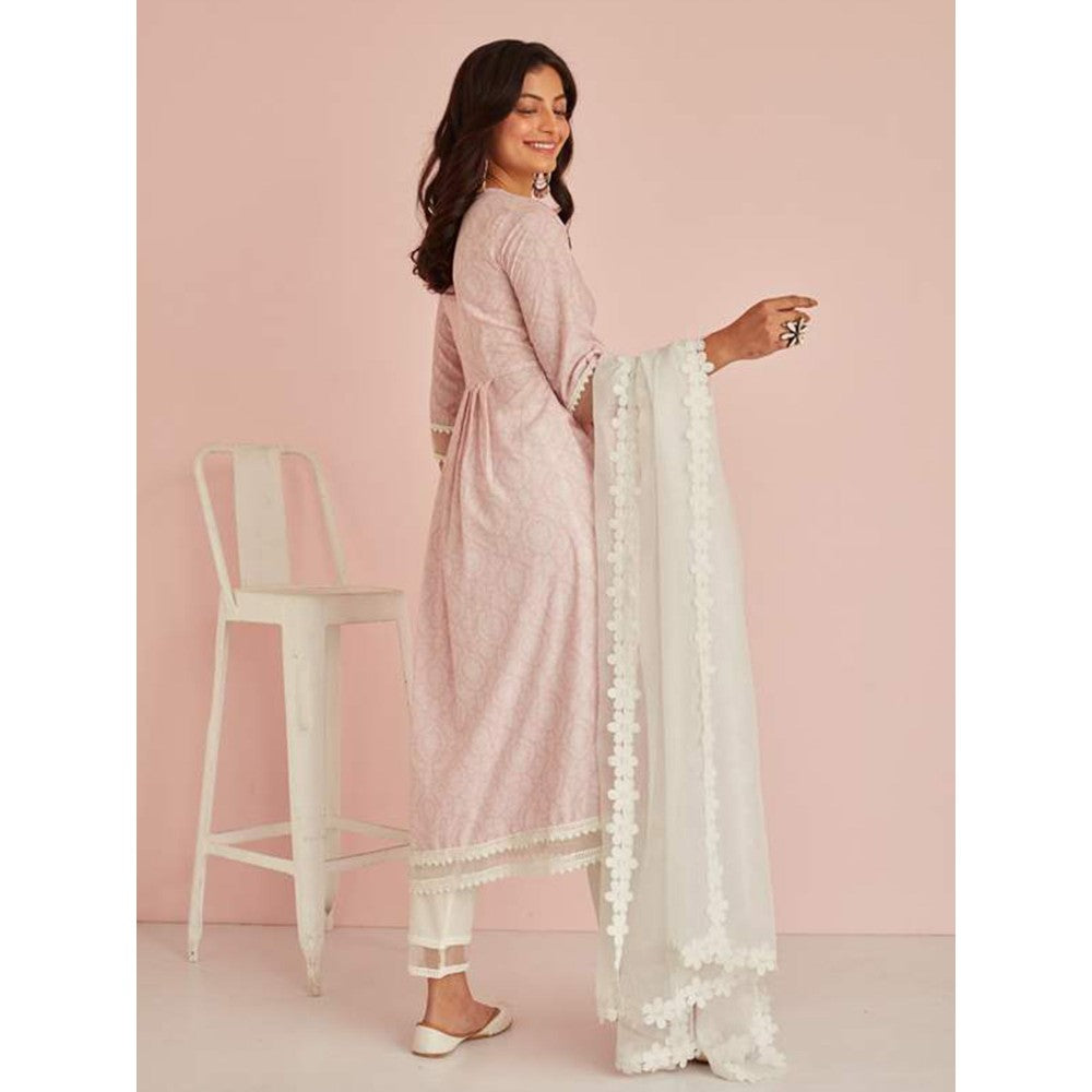 Roze Amaira Kurta (Set of 3)