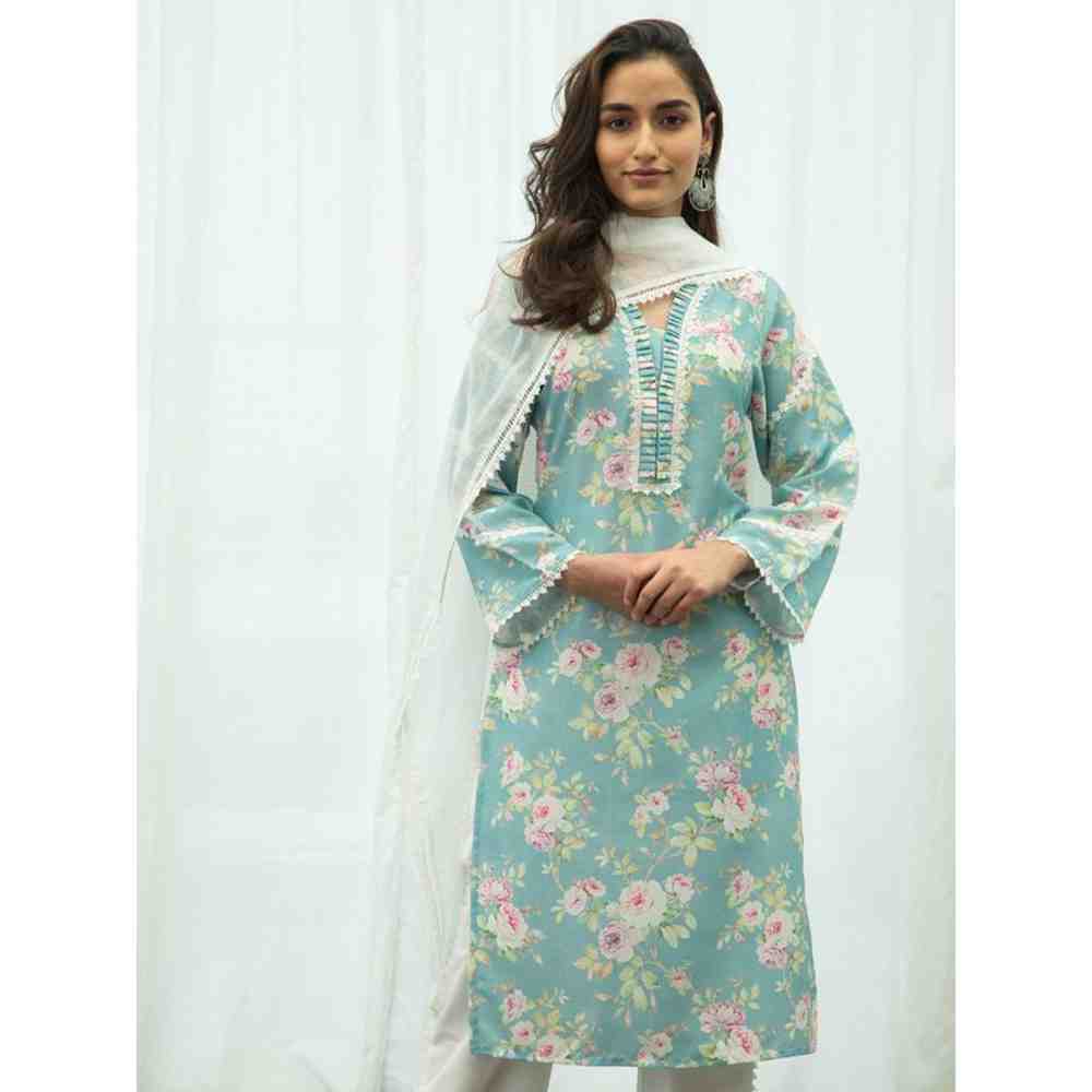 Roze Ayesha Kurta (Set of 3)