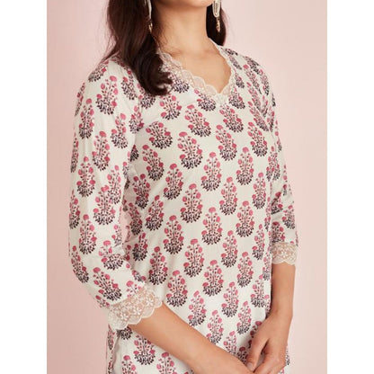 Roze Inaayat Kurti (Set of 3)