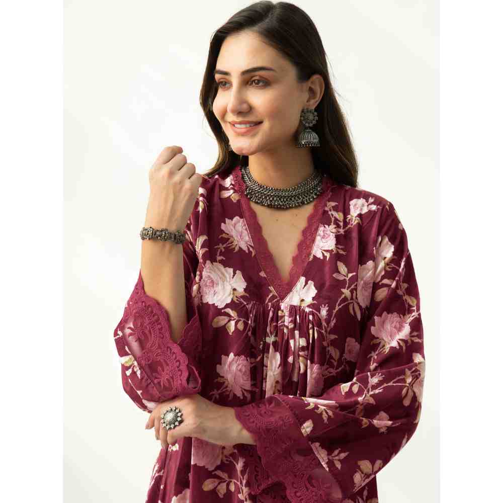 Roze Faria Velvet (Set Of 2)