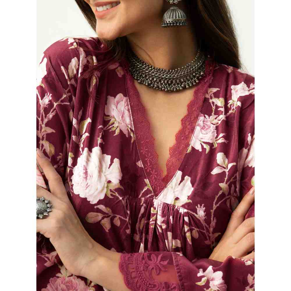 Roze Faria Velvet Kurta