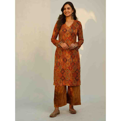 Roze Shiza Velvet Kurta