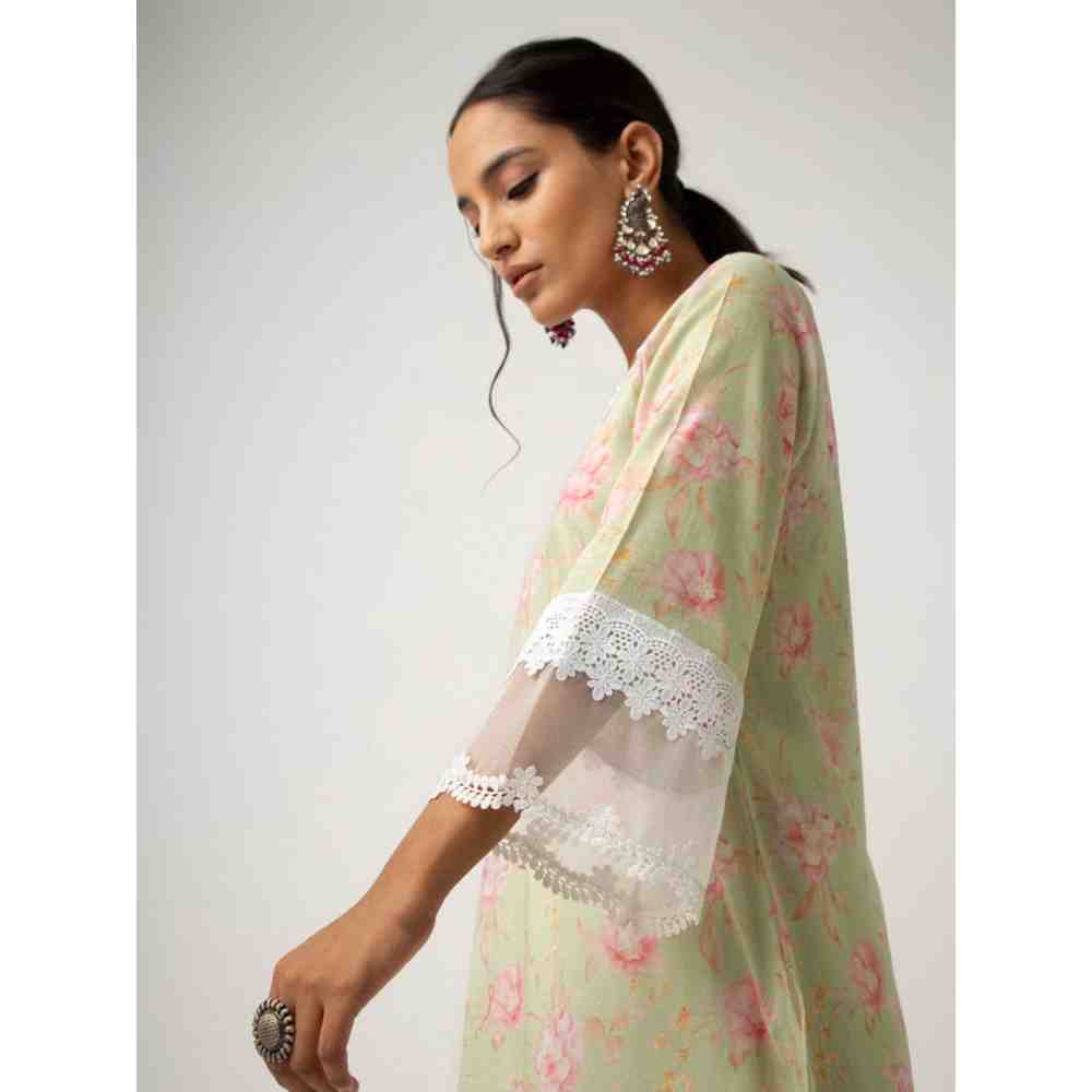 Roze Keya Mint Green Kurta