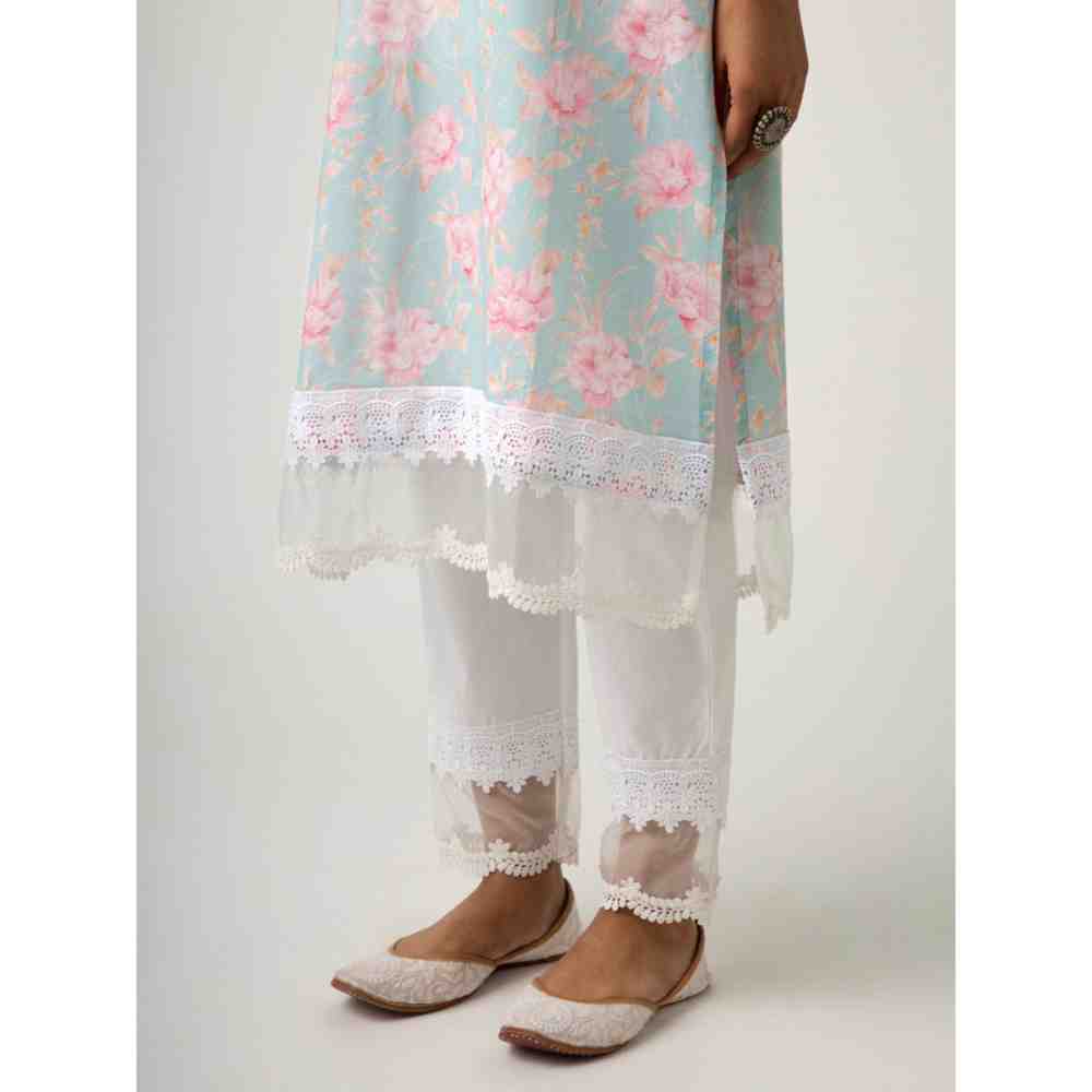 Roze Keya Blue Kurta