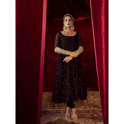 Roze Meher Black Anarkali (Set of 3)