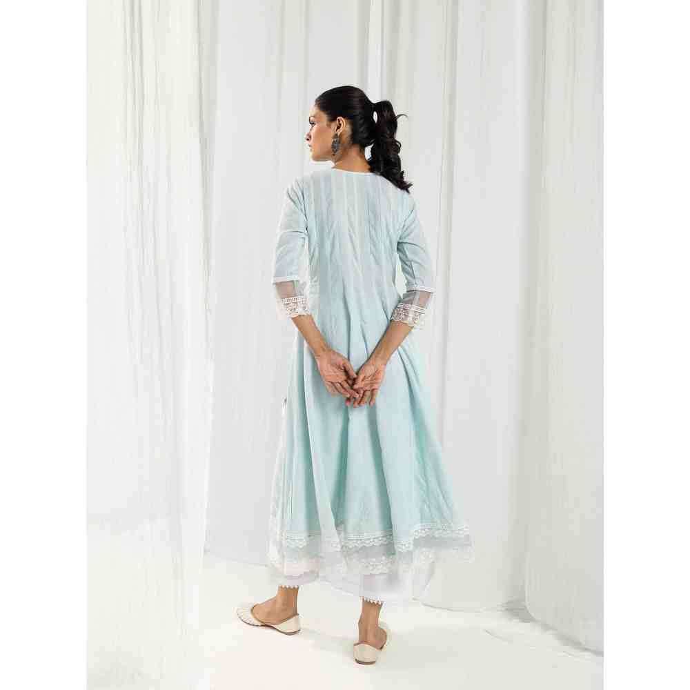 Roze Aria Blue Kurta