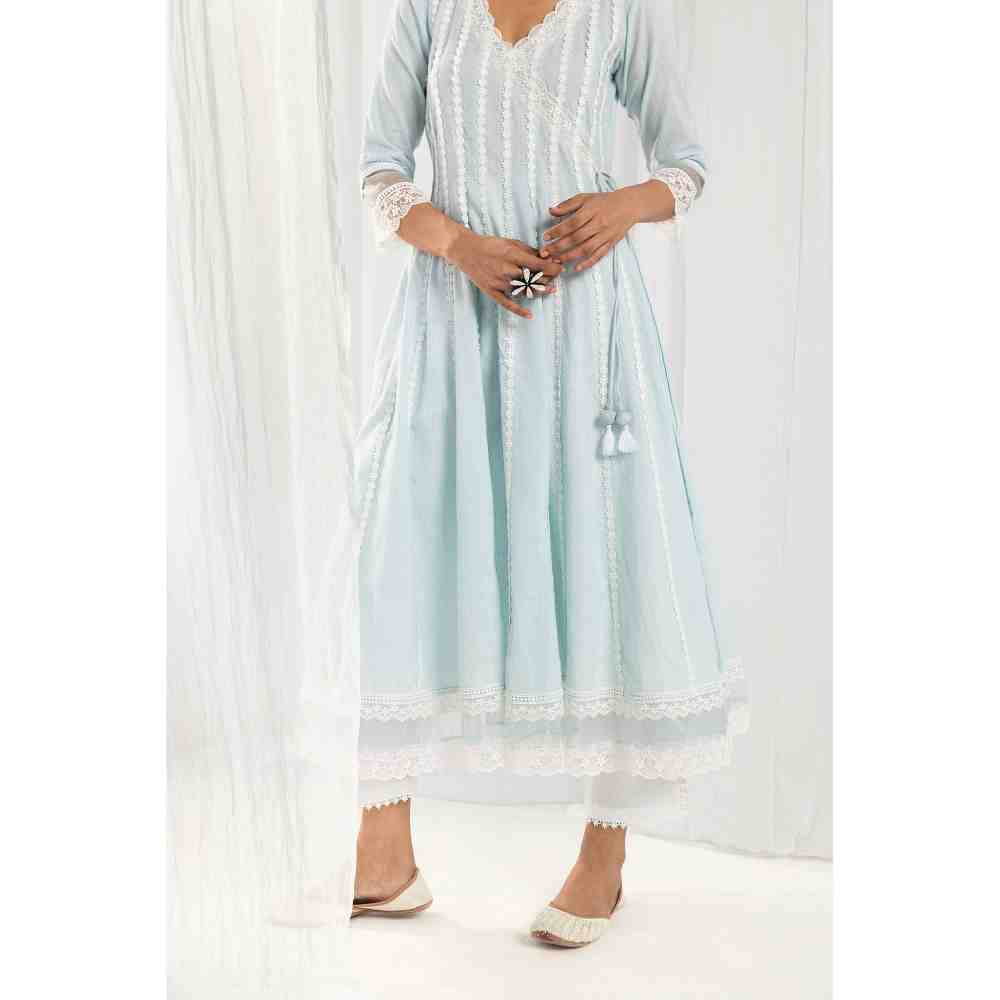 Roze Aria Blue Kurta