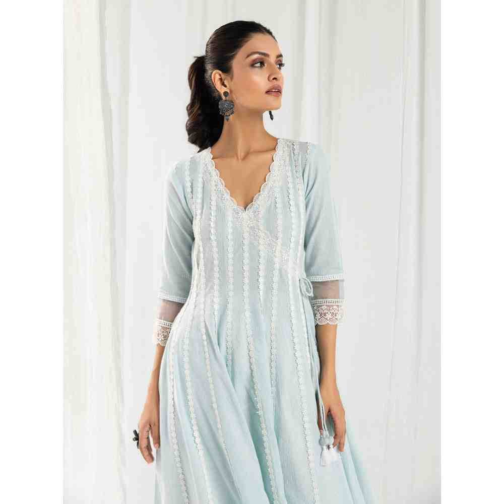 Roze Aria Blue Kurta