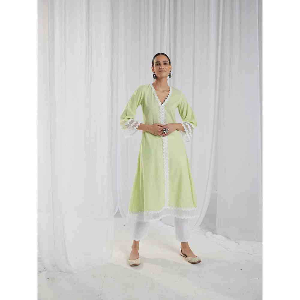 Roze Fiona White Pant