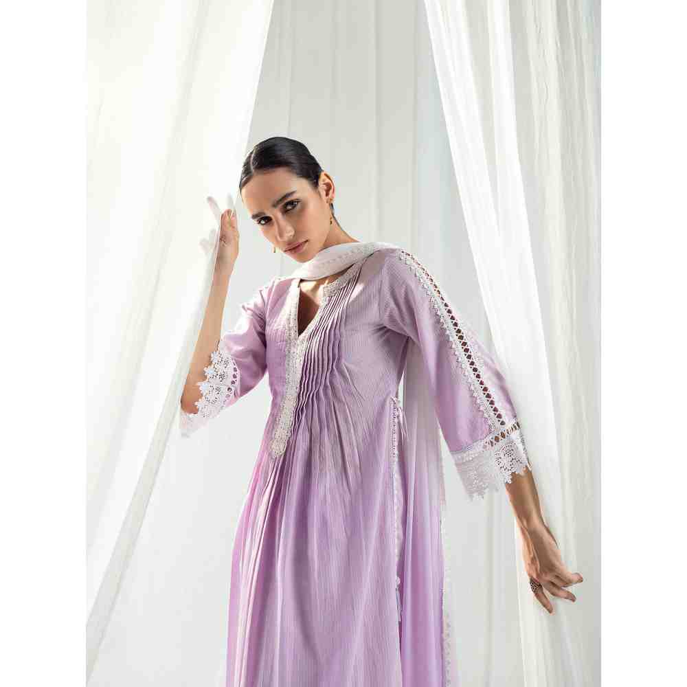 Roze Iris Lavender Kurta