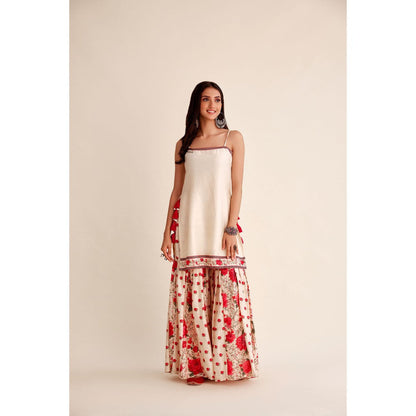 Roze Mahfil Chanderi Garara (Set of 3)