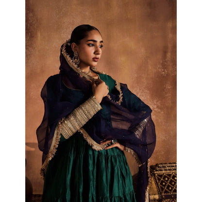 Roze Sahiba Blue Dupatta