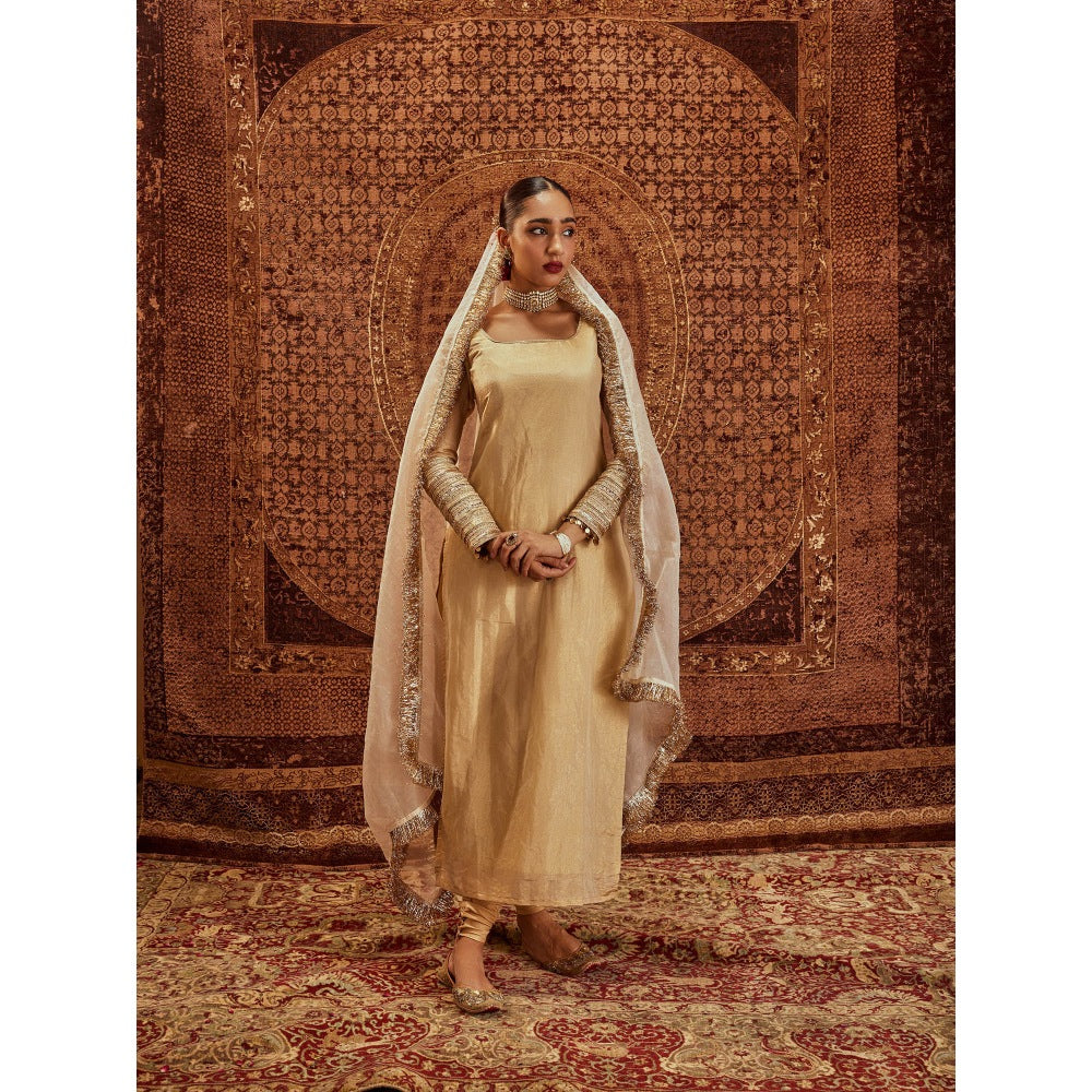 Roze Ghazal Kurta with Churidar & Dupatta (Set of 3)
