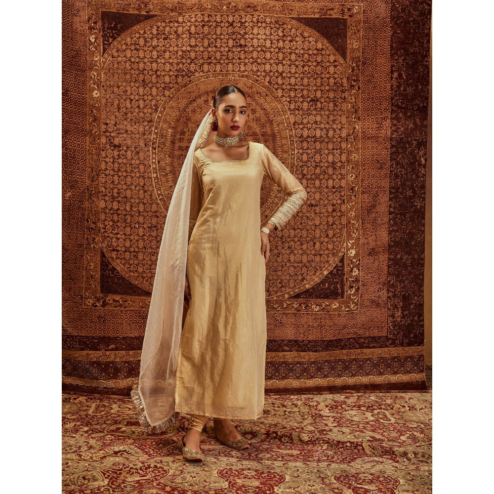 Roze Ghazal Kurta with Churidar & Dupatta (Set of 3)