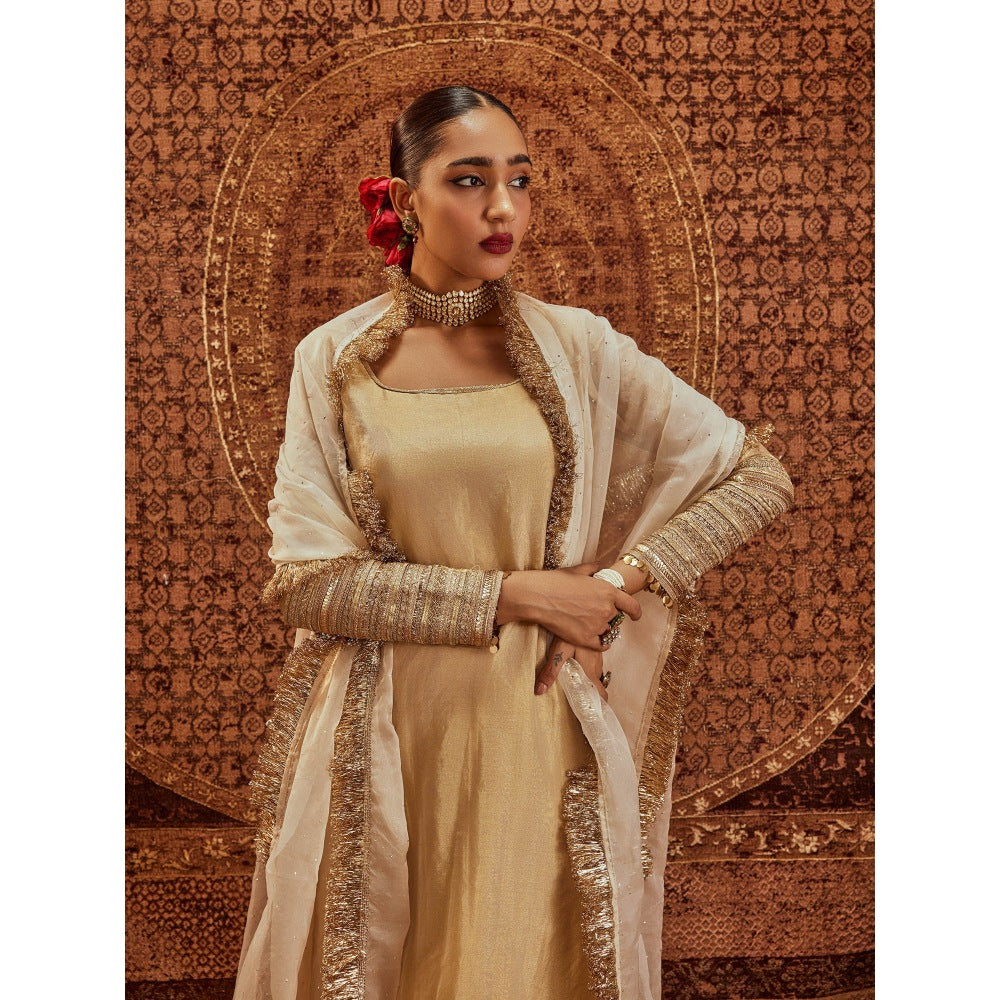 Roze Ghazal Kurta with Churidar & Dupatta (Set of 3)