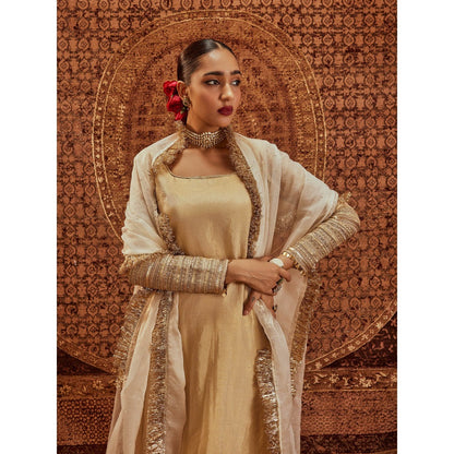 Roze Ghazal Kurta with Churidar & Dupatta (Set of 3)