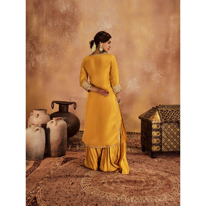 Roze Kainat Kurta with Sharara & Dupatta (Set of 3)