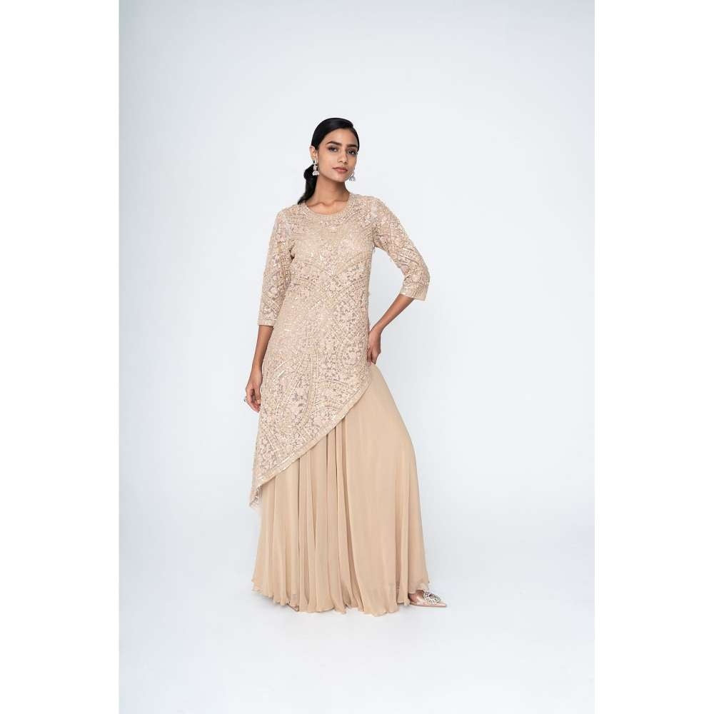 SAISHA Petal Cut Kurti With Sharara (Set of 2)