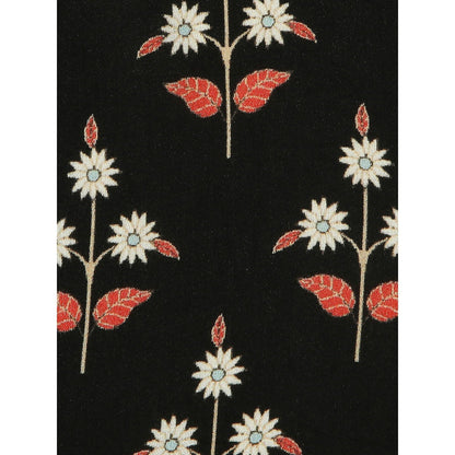 Soup by Sougat Paul Black Color Pocket Square