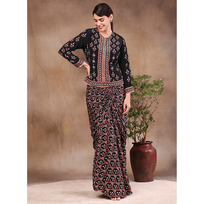 Soup by Sougat Paul Printed Drape Skirt (Set of 2)