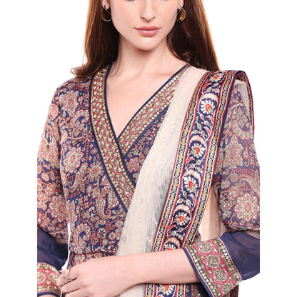 Soup by Sougat Paul Multi-Color Kurta With Palazzo & Dupatta (Set of 3)