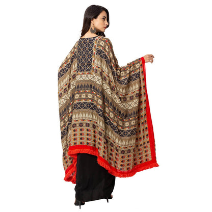 Soup by Sougat Paul Black Embellished Top With Skirt And Jacket (Set of 3)