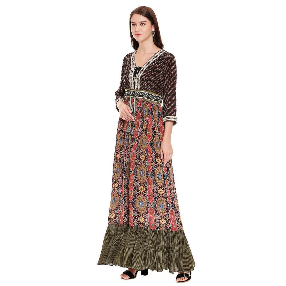 Soup by Sougat Paul Black Printed Jumpsuit