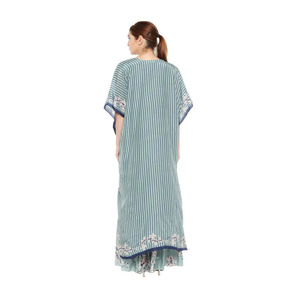 Soup by Sougat Paul Floral Sharara Style Jumpsuit And Printed Cape Jacket - Customisable