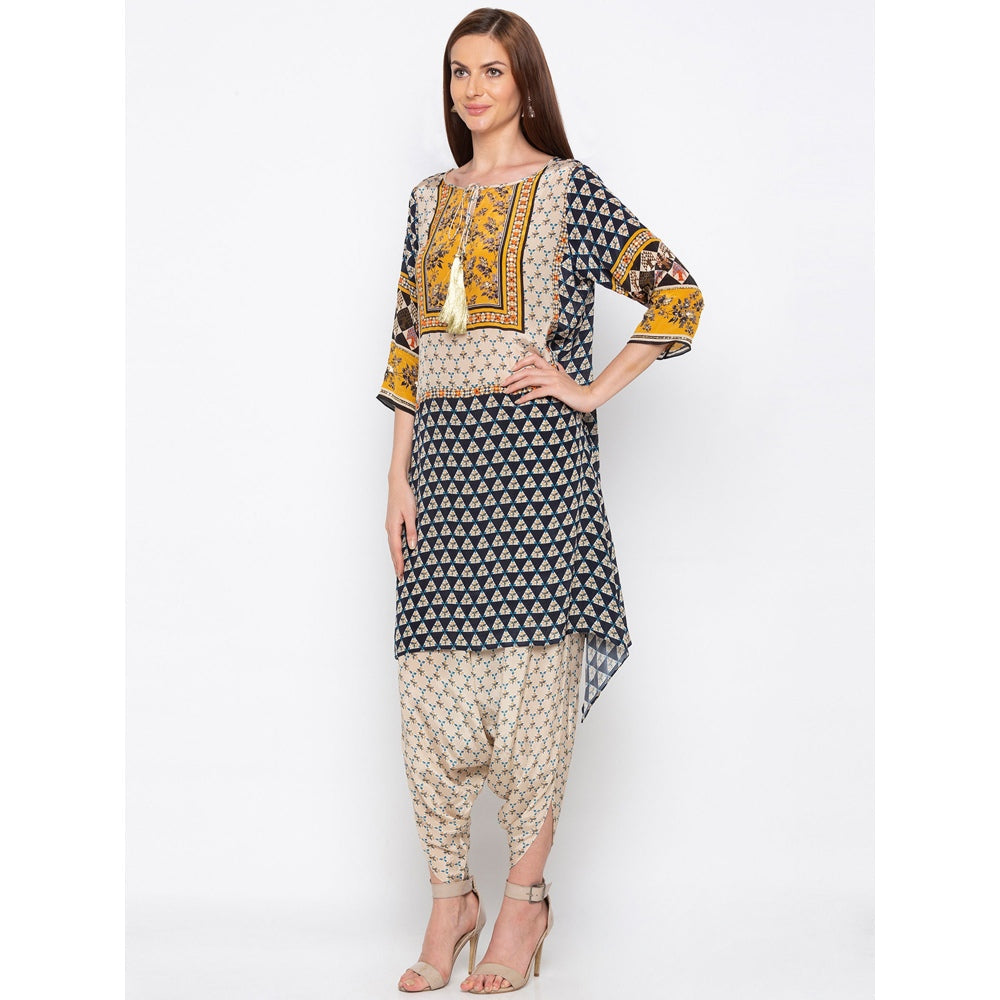 Soup by Sougat Paul Multicolor Printed Kurta With Dhoti Pants - Customisable (Set of 2)