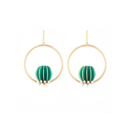 Suhani Pittie Gold Plated Green Anemone And Pearl Reef Bali