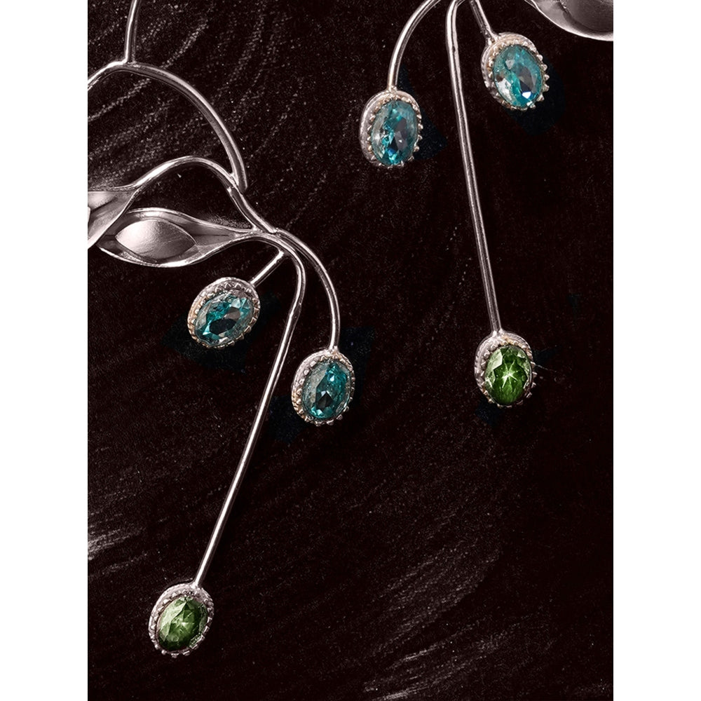 Suhani Pittie Silver Rain Drop Earrings