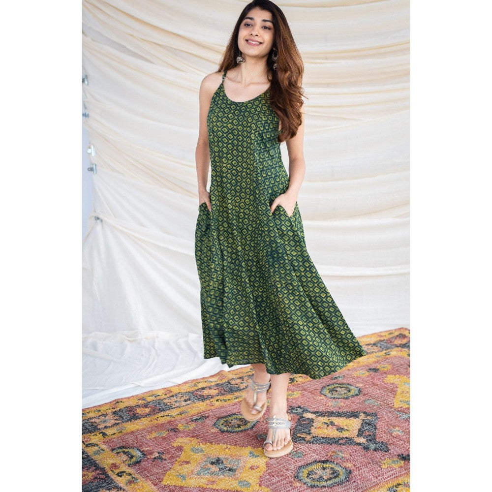 The Indian Ethnic Co. Bargad Slub Cotton Dress