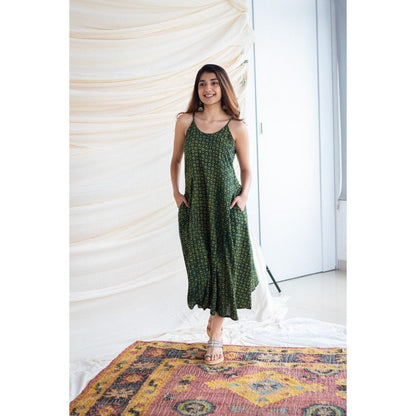 The Indian Ethnic Co. Bargad Slub Cotton Dress