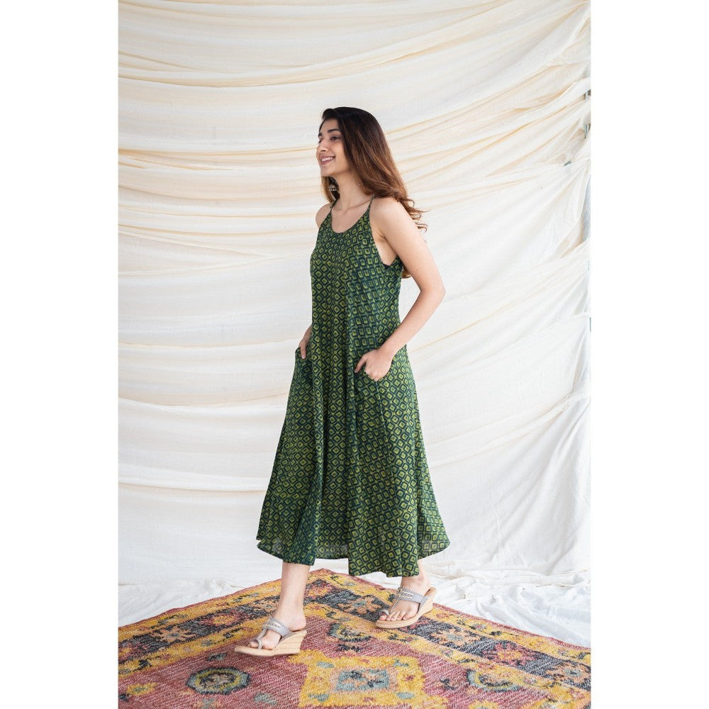 The Indian Ethnic Co. Bargad Slub Cotton Dress