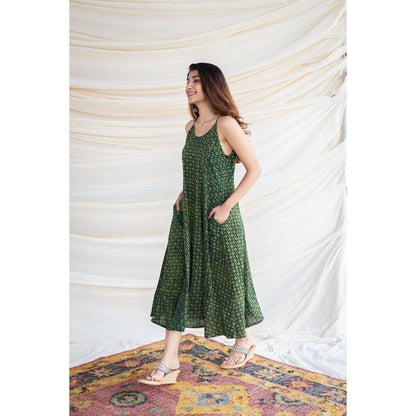 The Indian Ethnic Co. Bargad Slub Cotton Dress