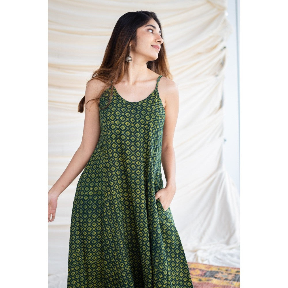 The Indian Ethnic Co. Bargad Slub Cotton Dress