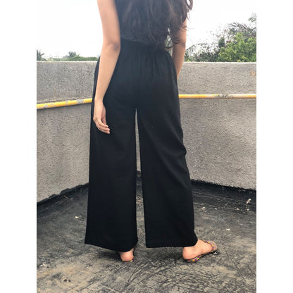 The Indian Ethnic Co. Black Kala Cotton Palazzo