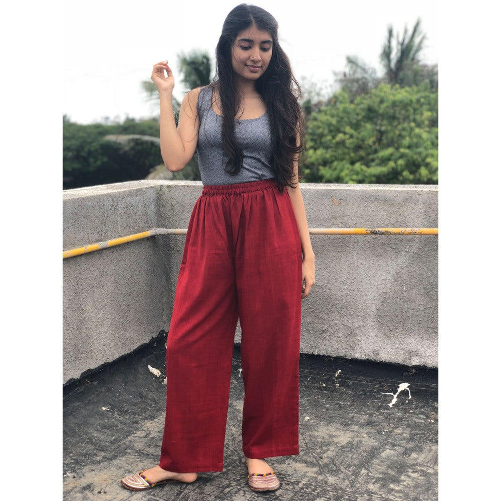 The Indian Ethnic Co. Madder Kala Cotton Palazzo