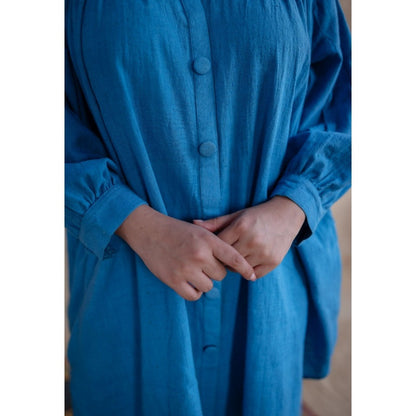 The Indian Ethnic Co. Tieco Dyeverse - Blue Kala Cotton Co-Ords (Set of 2)