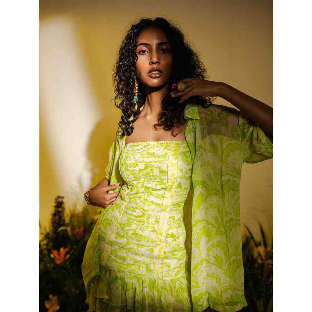 THE IASO Green Kioko Beach Shrug