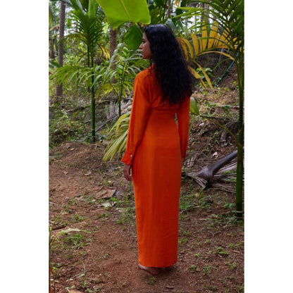 Twinkle Hanspal Layered Shirt Dress with Sarong Embellished Belt
