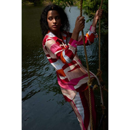 Twinkle Hanspal Printed Shirt with Pant (Set of 2)