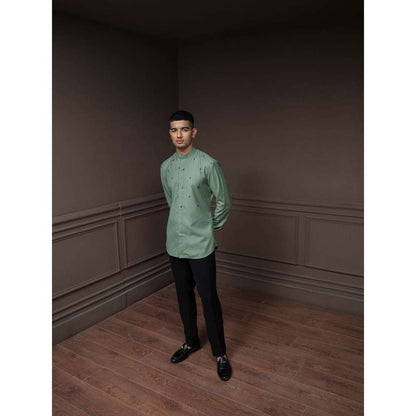 Varun Chakkilam Autumn Sage Speckle Shirt