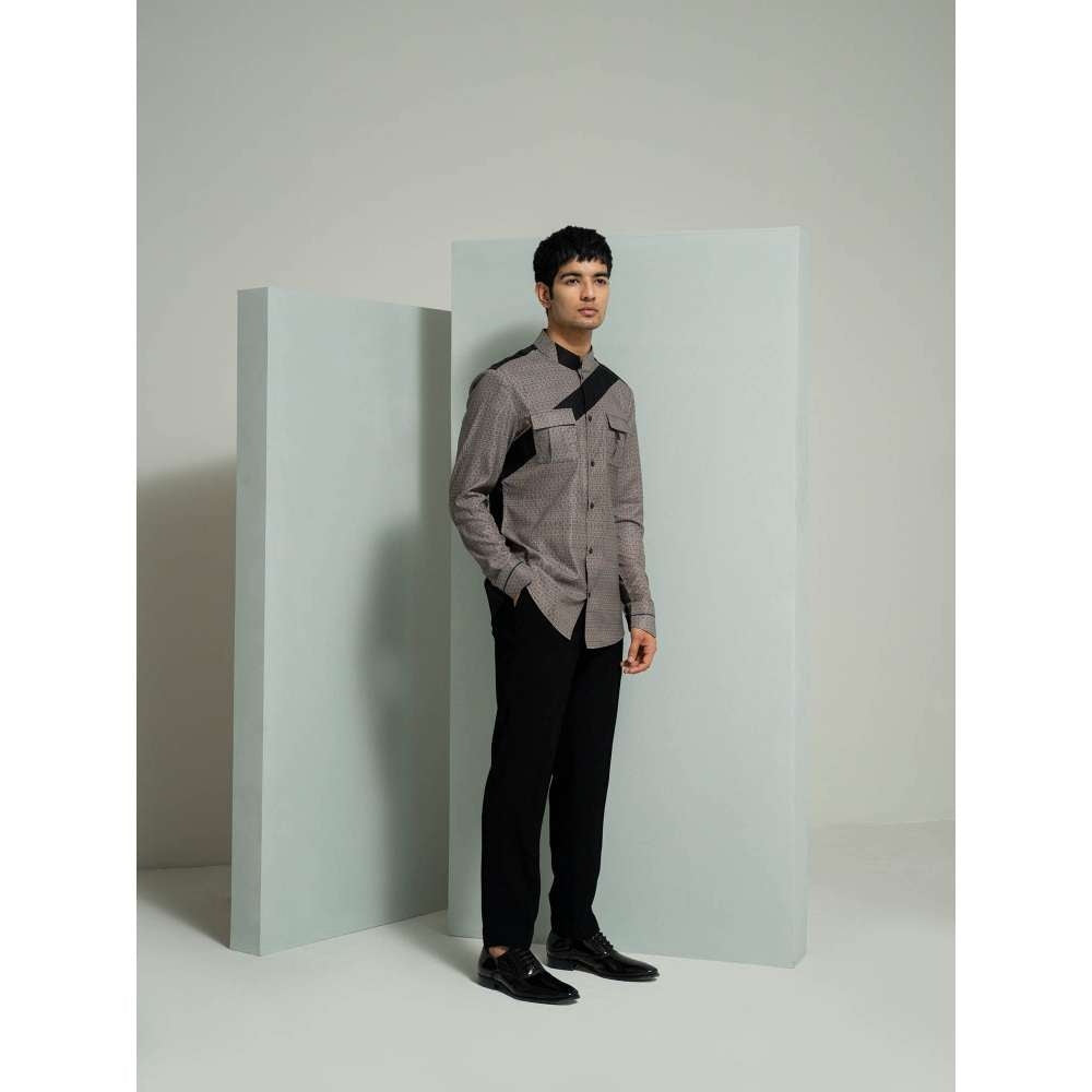 Varun Chakkilam Black Grunge Echo Shirt