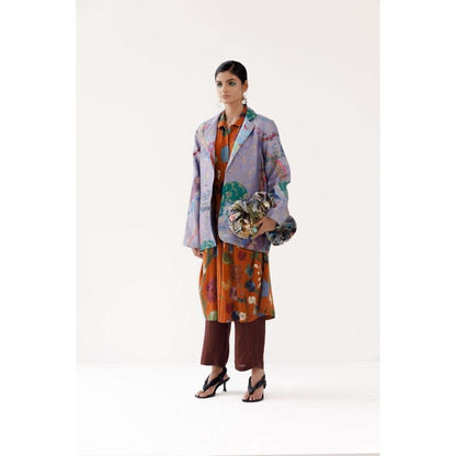 YAVI Grace Ethnic Jacket - Lavender